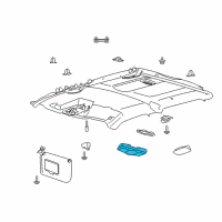 OEM 2020 Ford F-150 Dome Lamp Diagram - FL3Z-13776-BF