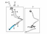 OEM 2021 Cadillac Escalade Lower Hose Diagram - 84818368