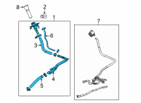 OEM Cadillac Escalade Filler Pipe Diagram - 85512438