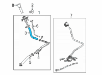 OEM 2021 Cadillac Escalade Upper Hose Diagram - 84711946