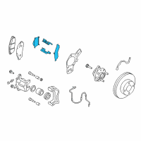 OEM 2016 Chevrolet City Express Front Pads Diagram - 19317045