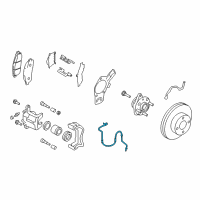 OEM 2016 Chevrolet City Express Front Speed Sensor Diagram - 19316641