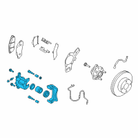 OEM 2016 Chevrolet City Express Caliper Assembly Diagram - 19316559