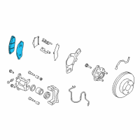 OEM 2017 Chevrolet City Express Front Pads Diagram - 19317044