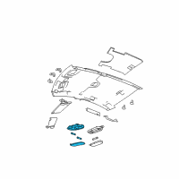 OEM 2009 Dodge Avenger Lamp-Reading Diagram - 1FA931W1AB