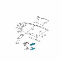 OEM 2013 Dodge Avenger Lamp-Reading Diagram - 1FW42DX9AD