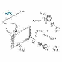 OEM Ford Escape Upper Hose Diagram - 9M6Z-8260-A