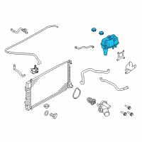 OEM 2010 Ford Escape Overflow Hose Diagram - BM6Z-8A080-A