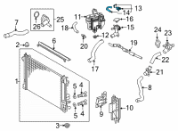 OEM 2022 Toyota Prius AWD-e Reservoir Cap Diagram - 16405-37020