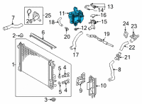 OEM 2021 Lexus UX200 Reserve Tank Assembly, R Diagram - 16470-37040