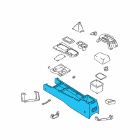 OEM Hyundai Sonata Console-Floor Diagram - 84611-3C000-LK