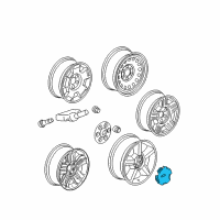 OEM 2011 Chevrolet Avalanche Hub Cap Diagram - 19431543