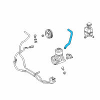 OEM 2000 Toyota Land Cruiser Power Steering Suction Hose Diagram - 44348-60240