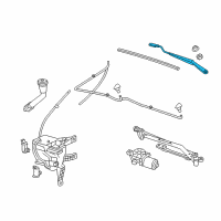 OEM 2016 Chevrolet Spark EV Wiper Arm Diagram - 95108157