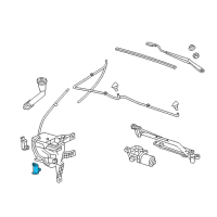 OEM 2015 Chevrolet Spark Front Washer Pump Diagram - 96843553