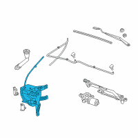 OEM 2013 Chevrolet Spark Washer Reservoir Diagram - 95961341