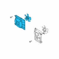 OEM 2007 Chevrolet Aveo5 Fan Module Diagram - 96536522