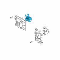 OEM 2005 Chevrolet Aveo Fan Blade Diagram - 93740673