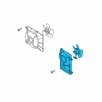 OEM Chevrolet Aveo Fan Asm, Auxiliary Engine Coolant Diagram - 96536520