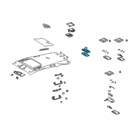 OEM 2004 Toyota Camry Dome Lamp Assembly Diagram - 81240-AA020-A0