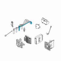 OEM Chevrolet Aveo Plug Wire Diagram - 96497777