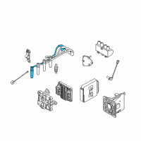 OEM Chevrolet Aveo Plug Wire Diagram - 96497774