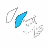 OEM 2012 Kia Sportage WEATHERSTRIP Assembly-Rear Door Side Diagram - 831303W000