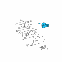 OEM 2007 Lexus RX400h Lamp Assy, Glove Box Diagram - 81260-48270