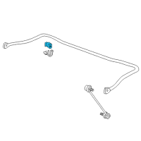 OEM 1994 BMW 530i Stabilizer Rubber Mounting Diagram - 31-35-1-135-805