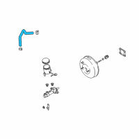 OEM 2003 Kia Rio Hose Assembly-Vac Diagram - 0K30A43640D