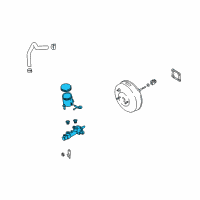 OEM 2001 Kia Rio Cylinder Assembly-Tandem, Mast Diagram - 0K30C43400B