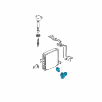 OEM 2001 Honda Civic Sensor Assembly, Crank Diagram - 37500-PLC-015