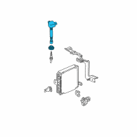 OEM Honda Ridgeline Coil, Plug Hole Diagram - 30520-PVJ-A01