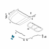 OEM 2013 Hyundai Sonata Latch Assembly-Hood Diagram - 81130-3S000