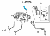 OEM 2019 Chrysler Pacifica Hose-Fuel Filler Diagram - 68299078AA