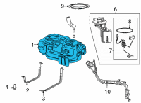 OEM 2020 Chrysler Pacifica Fuel Tank Diagram - 68320183AB