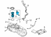 OEM Nissan Rogue Fuel Pump-In Tank Diagram - 17040-6RR0A