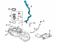 OEM Nissan Rogue Tube Assy-Filler Diagram - 17221-6RE0A