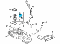 OEM 2021 Nissan Rogue Fuel Level Sensor Diagram - 25060-6RR0A