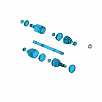 OEM Buick Envision Axle Assembly Diagram - 23506630