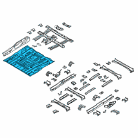 OEM 2015 Kia Sedona Panel-Center Floor Diagram - 65112A9000