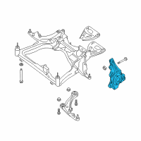 OEM 2009 Nissan Maxima Spindle - KNUCKLE, LH Diagram - 40015-JA02A