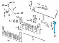 OEM 2021 GMC Sierra 1500 HANDLE ASM-PUBX AUX E/GATE STEP Diagram - 84726114