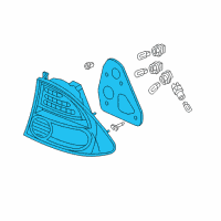 OEM 2006 Honda Civic Lamp Unit, L. Diagram - 33551-SNA-A02