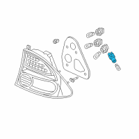 OEM 2004 Honda Civic Socket (T10) Diagram - 33513-S84-A01