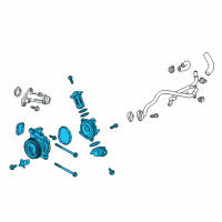 OEM 2019 Chevrolet Equinox Water Pump Assembly Diagram - 55501354