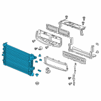 OEM 2017 Buick Envision Radiator Diagram - 22942965