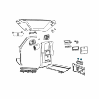 OEM 2002 Ford Ranger Cup Holder Diagram - F87Z-1313562-AAA