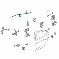 OEM 2007 Acura TL Cable, Right Rear Inside Handle Diagram - 72631-SEP-A01