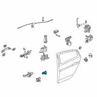OEM 2005 Acura TSX Hinge, Right Rear Door (Upper) Diagram - 67910-SEA-003ZZ